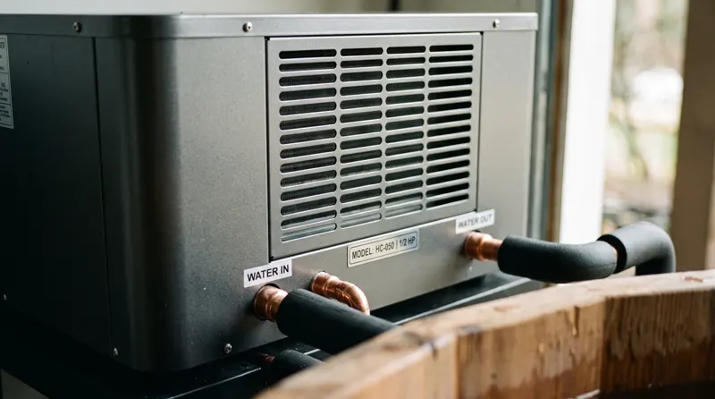 Detail pengerjaan chiller cold plunge oleh Sauna Depok