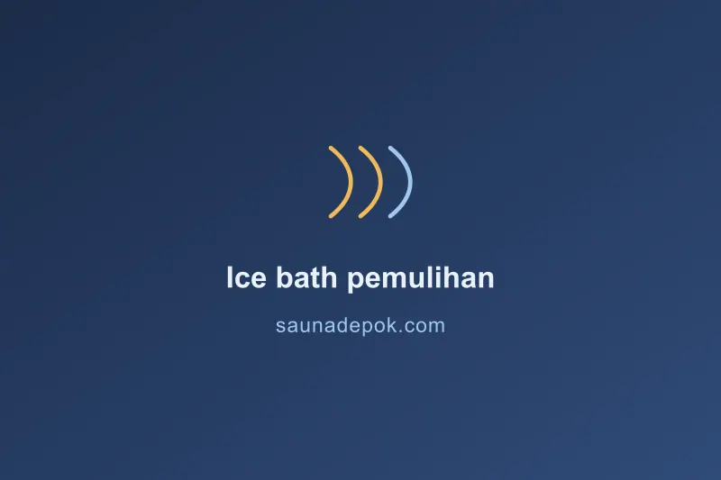 Atlet muda berendam di ice bath kayu untuk pemulihan otot di Depok