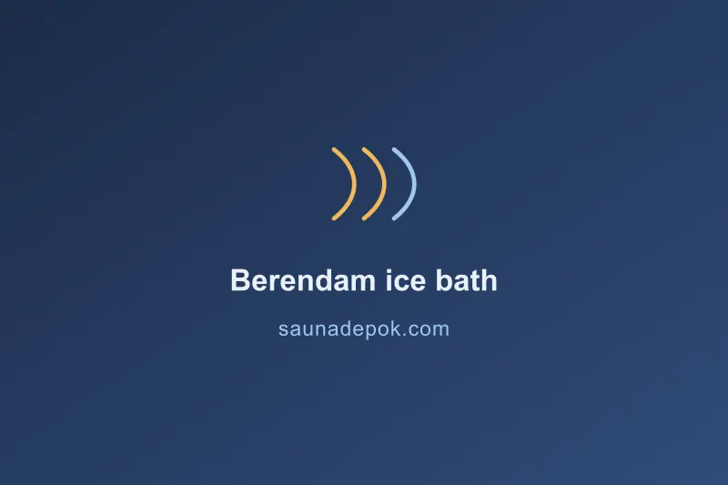 Ice bath & cold plunge di Depok — pemilik menikmati sesi pertama